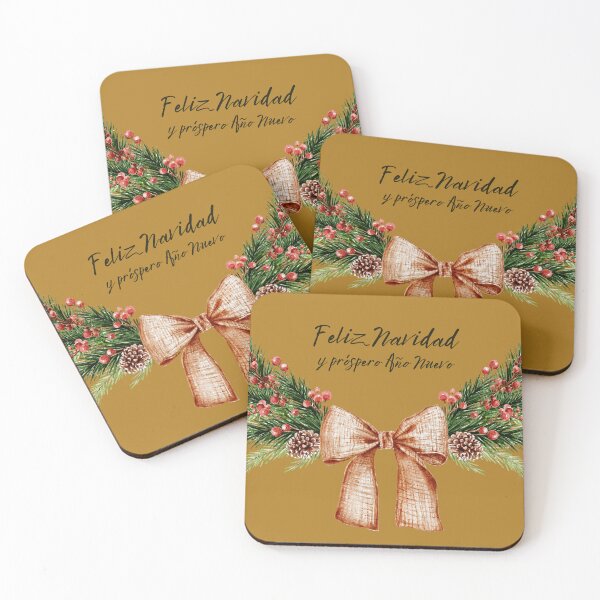 Item preview, Feliz Navidad y próspero Año Nuevo, Tarjeta navideña, Merry Christmas and a Happy New Year in Spanish, Spanish Christmas  designed and sold by Pommallina.