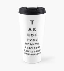 funny fake eye test Travel Mug