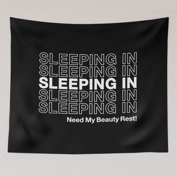 Item preview,  Sleeping In Thank You Bag Style Typography White Text Letters Statement designed and sold by SleepingInCo.