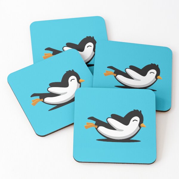 Item preview, Happy Penguin Sliding | Blue designed and sold by Teenker.