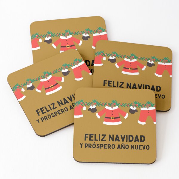 Item preview, Feliz Navidad y próspero Año Nuevo, Tarjeta navideña, Merry Christmas and a Happy New Year in Spanish, Spanish Christmas  designed and sold by Pommallina.