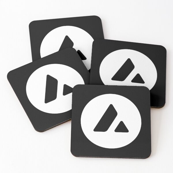 Item preview, Avalanche AVAX Crypto Altcoin - Clean White Logo Variant #2 designed and sold by CryptoMoods.