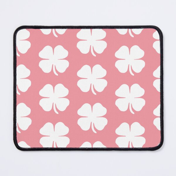Item preview, Cute Modern Simple White Lucky Clover on Pink designed and sold by tanjica.