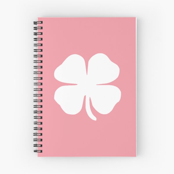 Item preview, Cute Modern Simple White Lucky Clover on Pink designed and sold by tanjica.