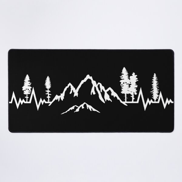 Item preview, Mountain Heartbeat, Hiking, Camping, Nature, Mountains Pulse designed and sold by claudiasartwork.