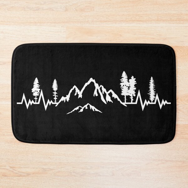 Item preview, Mountain Heartbeat, Hiking, Camping, Nature, Mountains Pulse designed and sold by claudiasartwork.