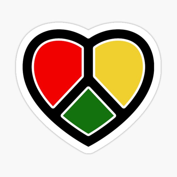 Rasta Herz! Sticker