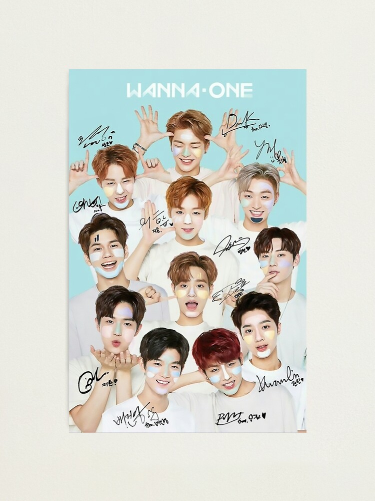 wannaone sign Photographic Print for Sale by jogtest | Redbubble