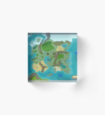 SOLAR Map of the Sutherlands Full Color Acrylic Block