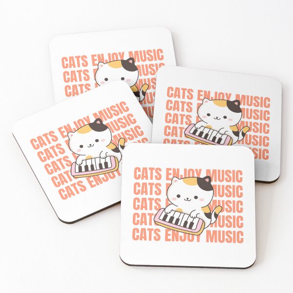 Item preview, Cats enjoy music tshirt designed and sold by Eugenie974.