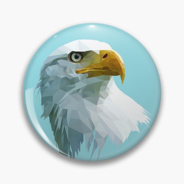 Artikelvorschau, Adler in Lowpoly Art.-Nr entworfen und verkauft von parradhooks.