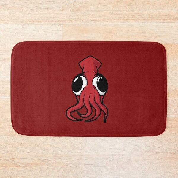 Item preview, Red Cute Squid | Baby Kraken | Black designed and sold by Teenker.