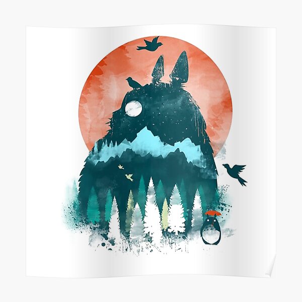 MM<<mon voisin totoro studio ghibli>>MM Poster