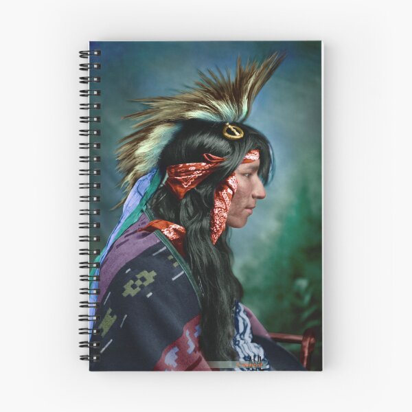Item preview, Colorized vintage photo of an American Cree Indian, ca1915 designed and sold by lexmil.