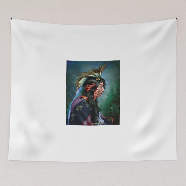 Item preview, Colorized vintage photo of an American Cree Indian, ca1915 designed and sold by lexmil.