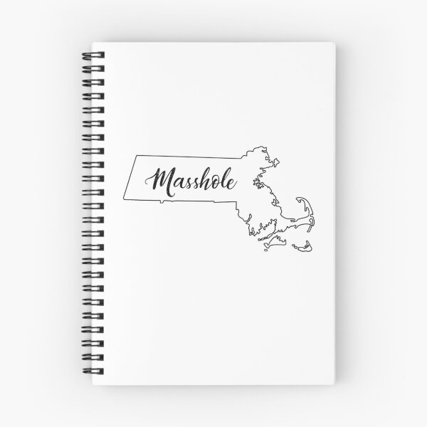 Item preview, State Outline - "Masshole" designed and sold by Nicole-Owens.