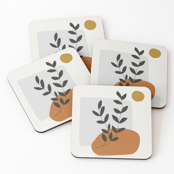 Item preview, Neutral Earthy Leaf Art minimalize  designed and sold by chooseorcreate1.
