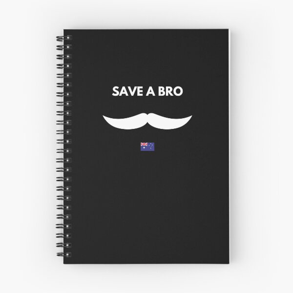 Item preview, MOvember Inspired Save a Bro Australia Moustache 8 T-Shirt Aus designed and sold by Wit-T-Merch.