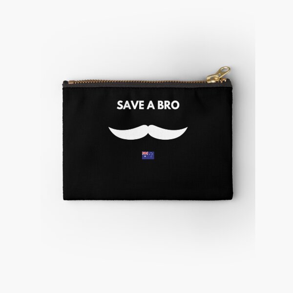 Item preview, MOvember Inspired Save a Bro Australia Moustache 8 T-Shirt Aus designed and sold by Wit-T-Merch.