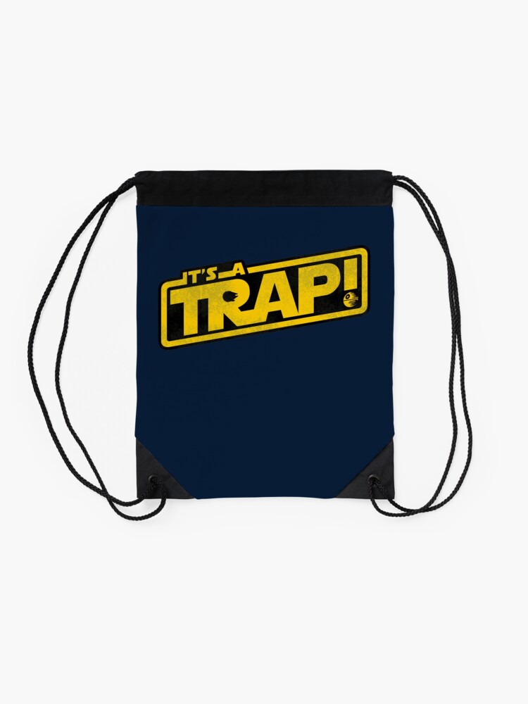Alternate view of It's a Trap! Drawstring Bag