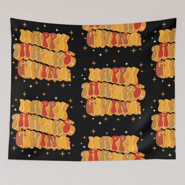 Item preview, Retro Groovy Fall Thankful Vibes Happy Thanksgiving designed and sold by sundae-artisan.