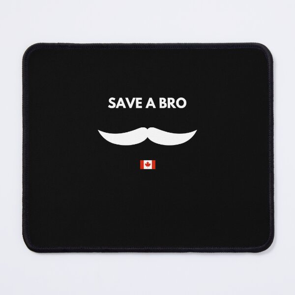 Item preview, MOvember Inspired Save a Bro Canada Moustache 8 T-Shirt designed and sold by Wit-T-Merch.