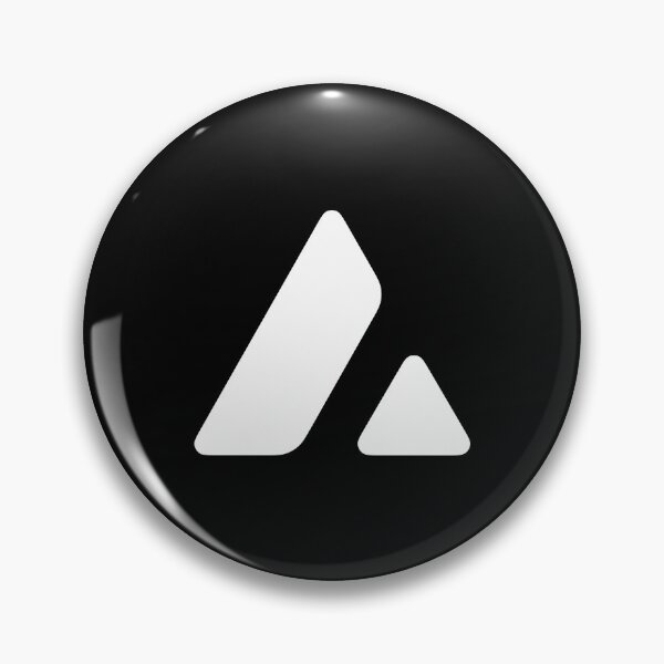 Item preview, Avalanche AVAX Crypto Altcoin - Clean White Outline Logo Variant #1 designed and sold by CryptoMoods.