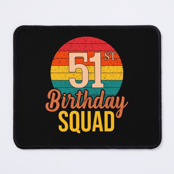 Item preview, Vintage Happy 51st Birthday Squad 51 Years Old T-Shirt designed and sold by NaudFarah.