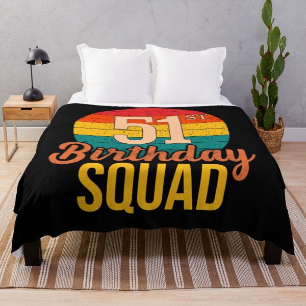Item preview, Vintage Happy 51st Birthday Squad 51 Years Old T-Shirt designed and sold by NaudFarah.