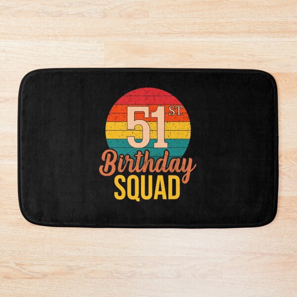 Item preview, Vintage Happy 51st Birthday Squad 51 Years Old T-Shirt designed and sold by NaudFarah.