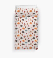 Autumn hedgehog Duvet Cover