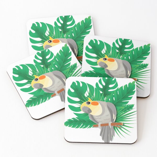 Item preview, Cockatiel - Tropical Leaves designed and sold by badgersmerch.