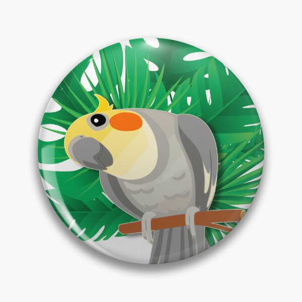 Item preview, Cockatiel - Tropical Leaves designed and sold by badgersmerch.