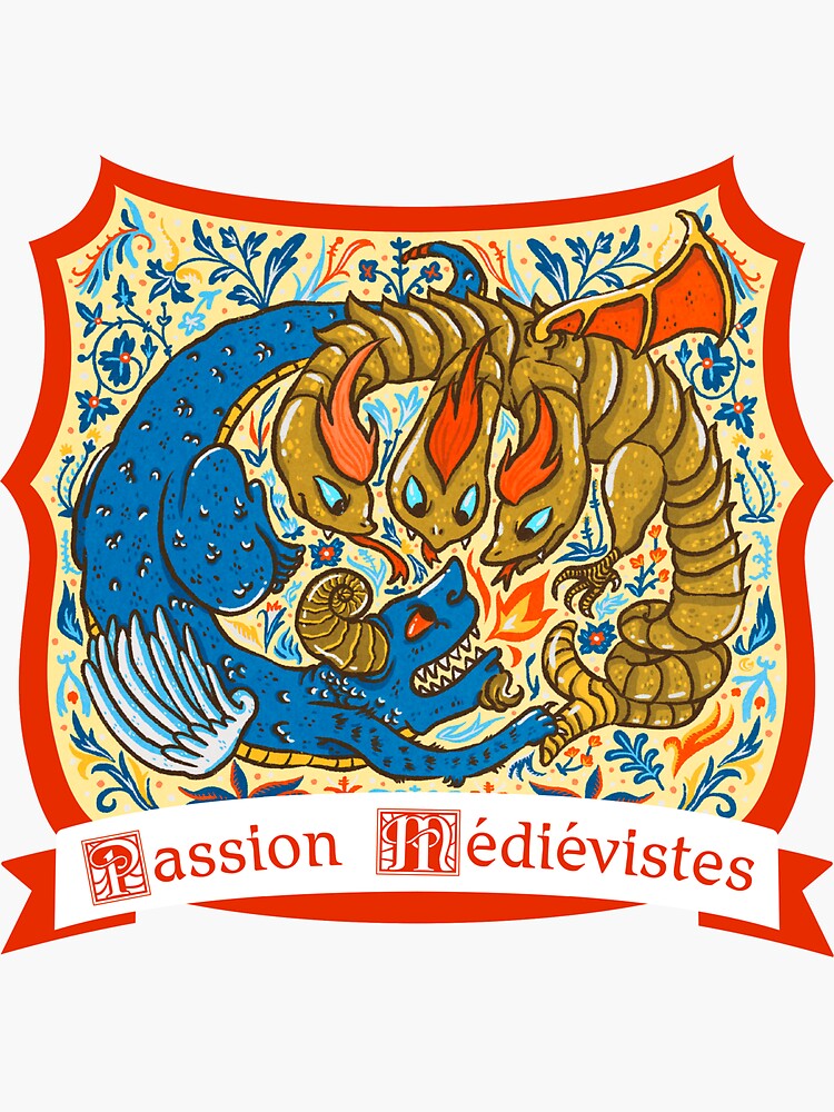 Thumbnail 3 of 3, Sticker, Passion Medievalists - episode 02 designed and sold by PMedievistes.