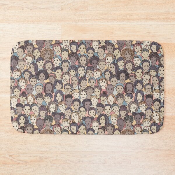 Item preview, Cartoon Drawing Smiling Faces Pattern designed and sold by MakeitMelo.