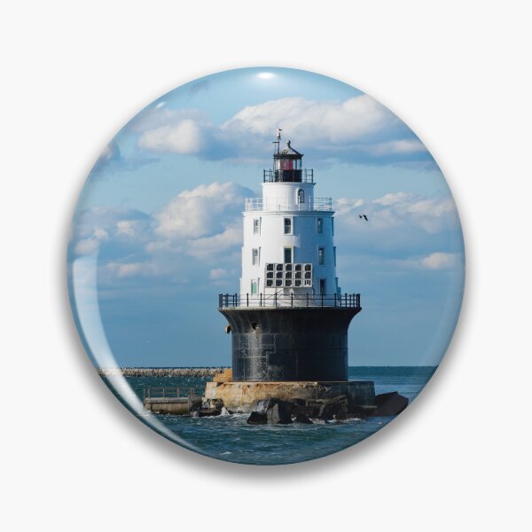Item preview, Harbor of Refuge Lighthouse designed and sold by ShorelineImages.