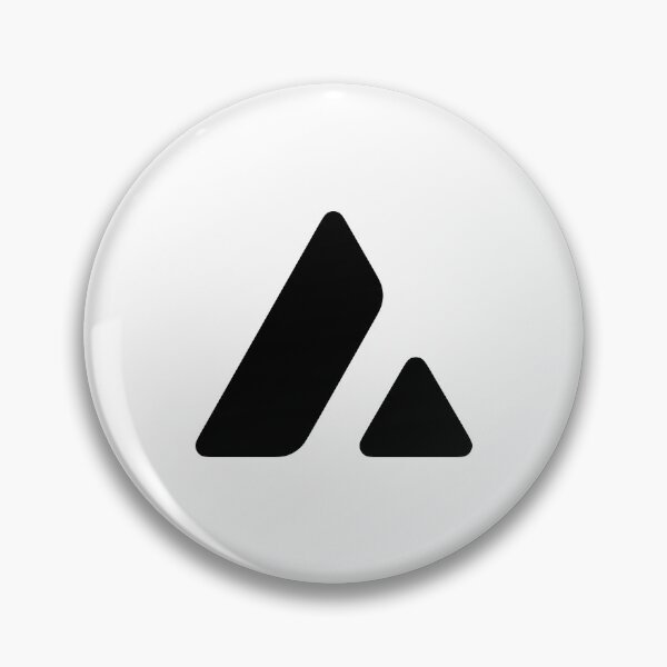 Item preview, Avalanche AVAX Crypto Altcoin - Clean Black Outline Logo Variant #1 designed and sold by CryptoMoods.