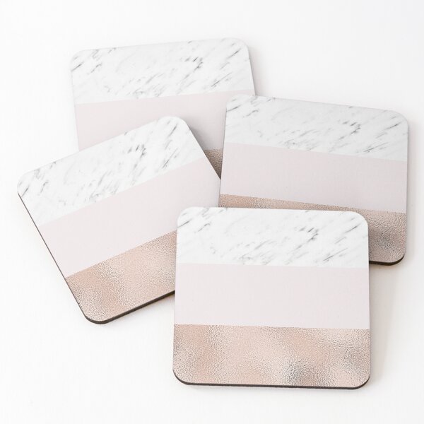 Item preview, Pastel striping - rose gold marble designed and sold by marbleco.