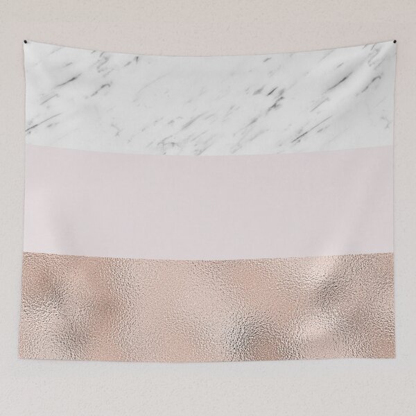 Item preview, Pastel striping - rose gold marble designed and sold by marbleco.