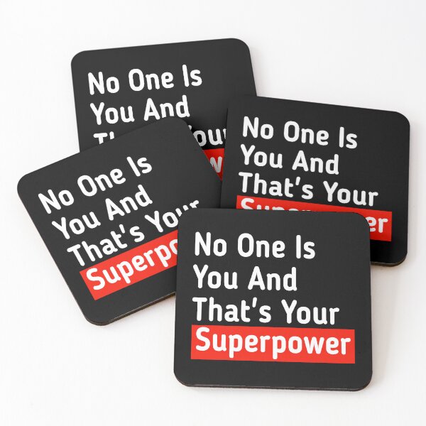 Item preview, No One Is You And That's Your Superpower designed and sold by Mariano ⭐⭐⭐⭐⭐.