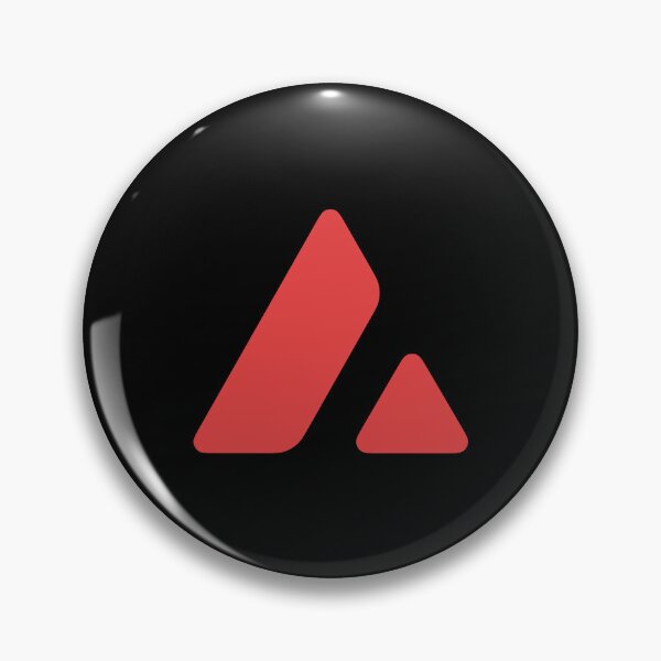 Item preview, Avalanche AVAX Crypto Altcoin - Clean Red Outline Logo Variant #1 designed and sold by CryptoMoods.