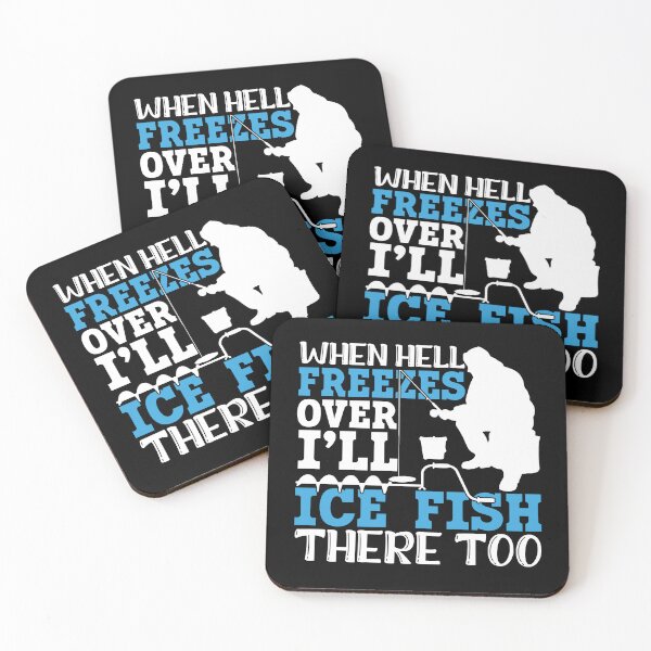 Item preview, Funny Joke Ice Fishing Winter Fishing Cold Lake Fisherman designed and sold by rifatart.
