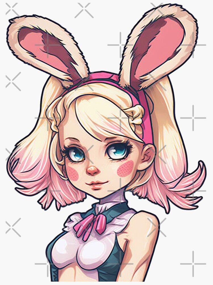 Nikkole Bunny Girl Anime Waifu Sticker For Sale By Waifu Stickers Redbubble 3699