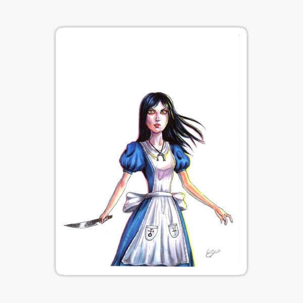 Aperçu de l'œuvre Alice Madness returns Copic markers fanart créée et vendue par Twins' Art.