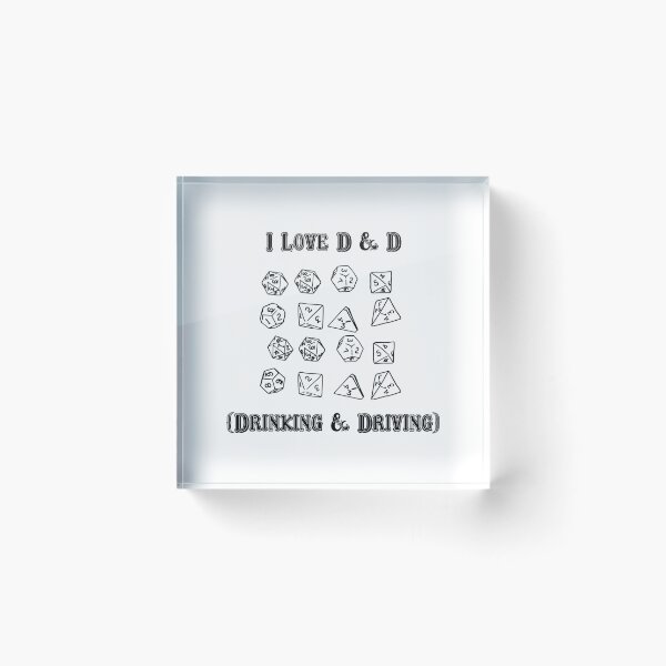 Item preview, I Love D & D Drinking and Driving designed and sold by Big Twelve.