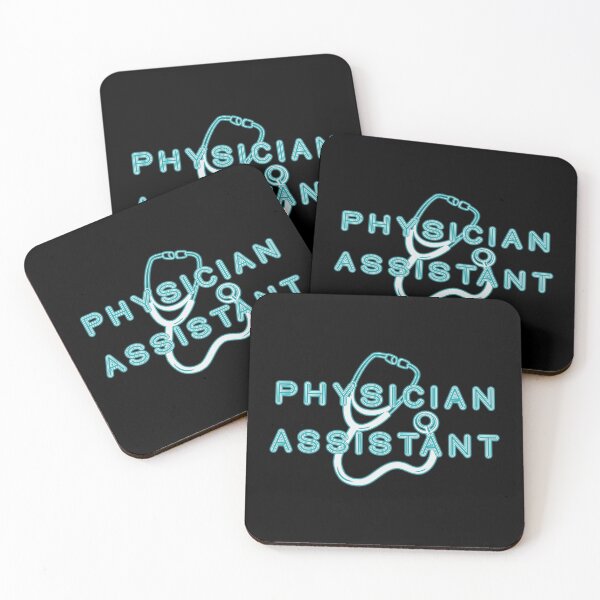 Item preview, Physician Assistant - Neon Blue Text designed and sold by Whimsical  Thinker.
