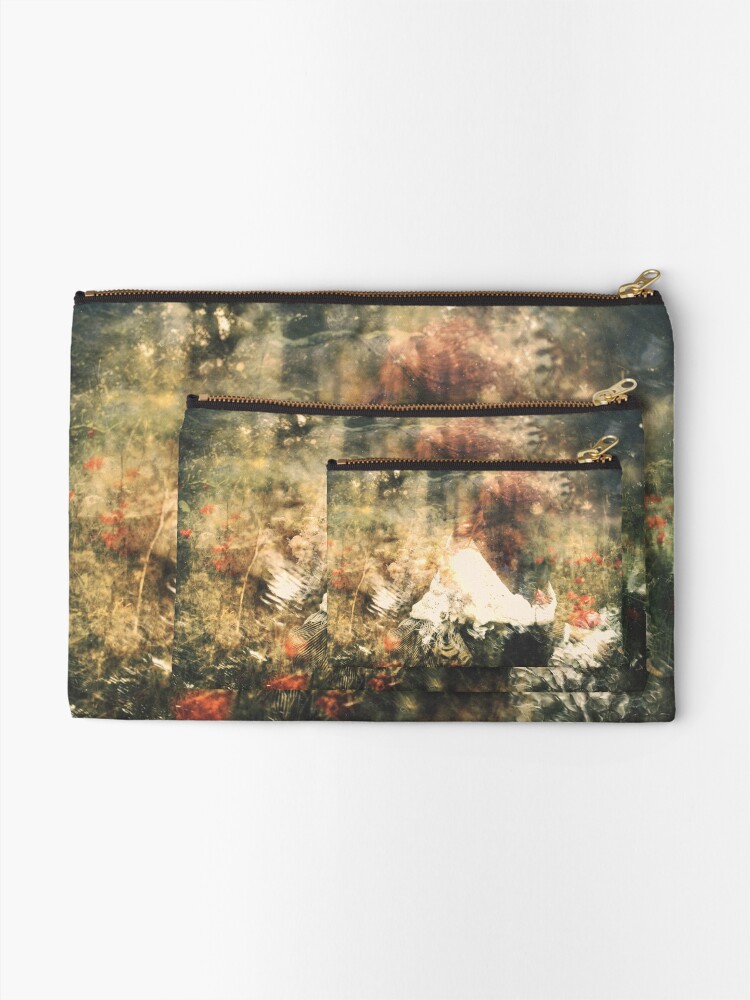 Alternate view of Aux Lueurs Passées Zipper Pouch