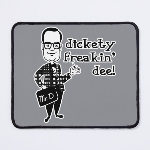 Item preview, Mr. Delicious - DICKETY Freakin' DEE! Mr D says "dickety FREAKING dee" ! Retro funny vintage fast food nostalgia cartoon designed and sold by RetroTeeStudio.
