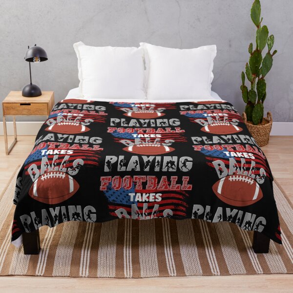 Item preview, PLAYING FOOTBALL TAKES BALLS, FOOTBALL HUMOR, FOOTBALL SEASON, TAKES BALLS designed and sold by R B Chrystal.