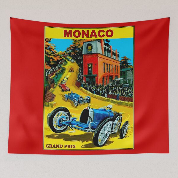Item preview, MONACO : Vintage Grand Prix Auto Racing Advertising Print designed and sold by posterbobs.